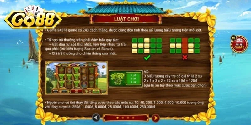 Điểm và trả thưởng Ăn Khế Trả Vàng Go88